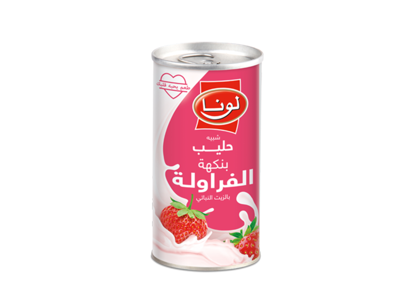 حليب بنكهة الفراولة